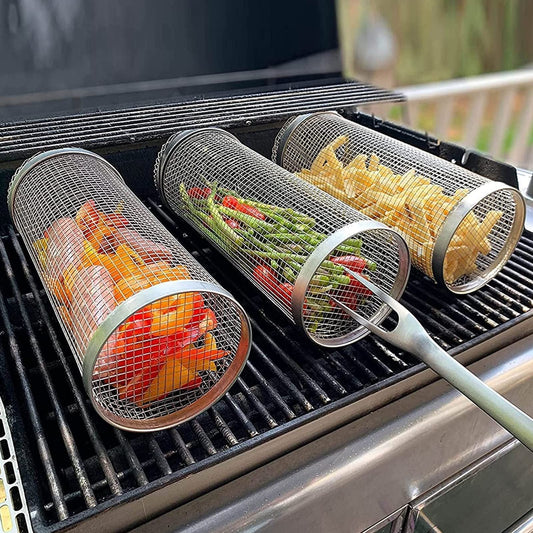 Metal Rolling Grilling Basket