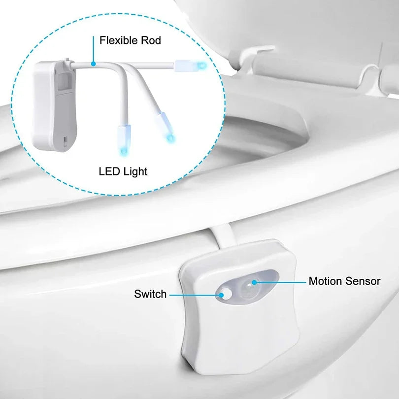 Smart Motion Sensor Toilet Seat Night Light