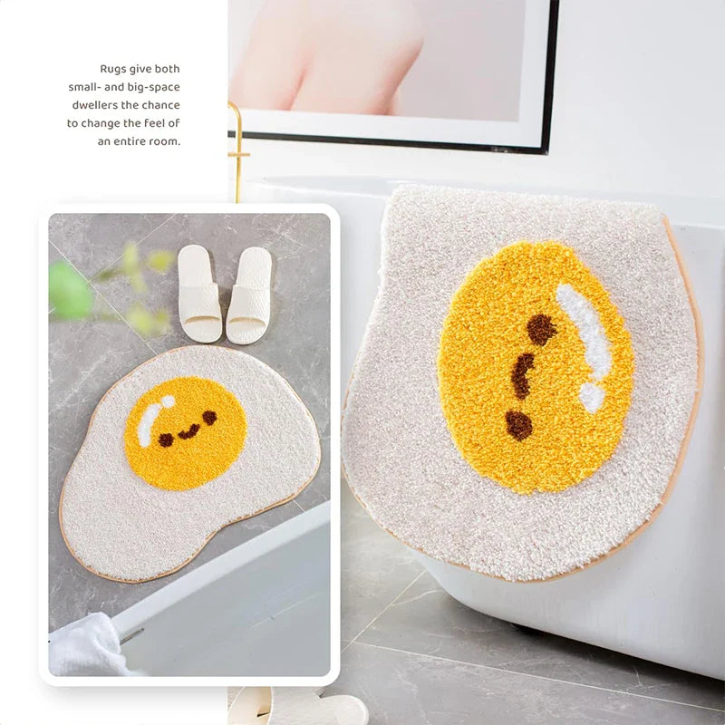 Happy Egg Bathroom Rug