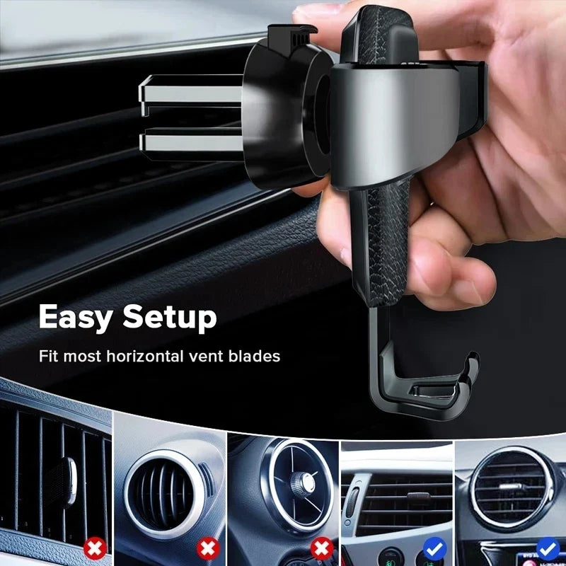 Gravity Air Vent Clip Mount Car Mobile Phone Holder