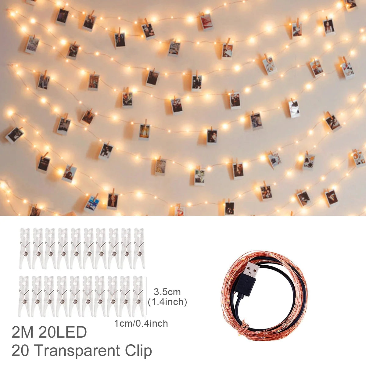 Glowing Photo Clips