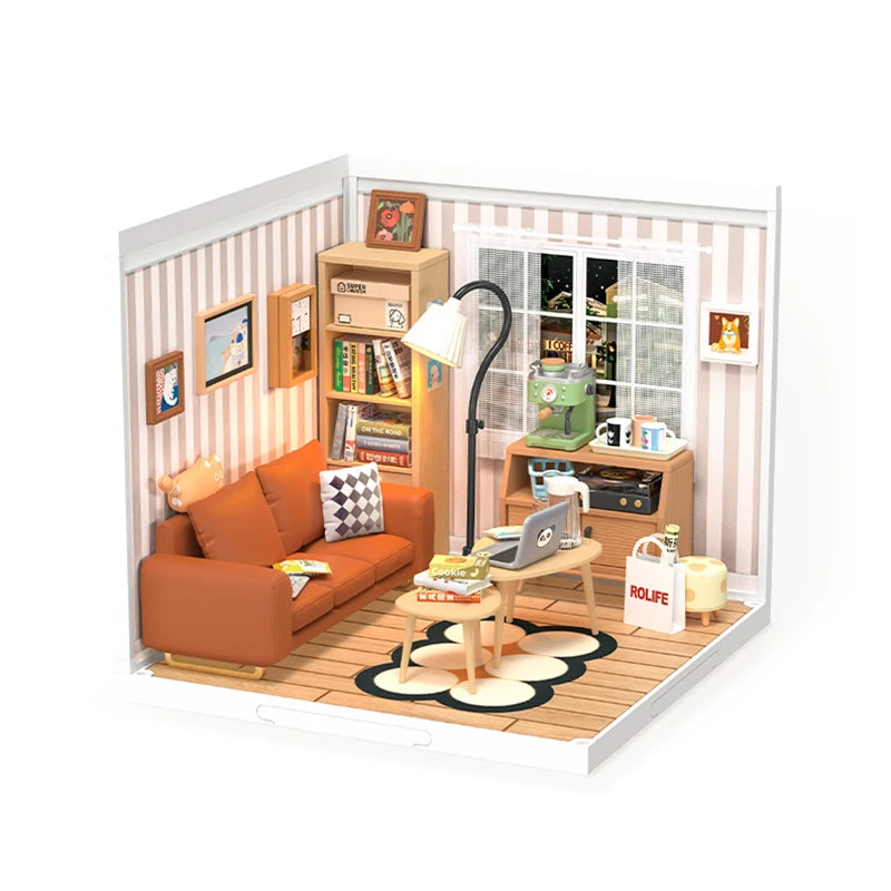 Cosy Living Lounge DIY Miniature Set