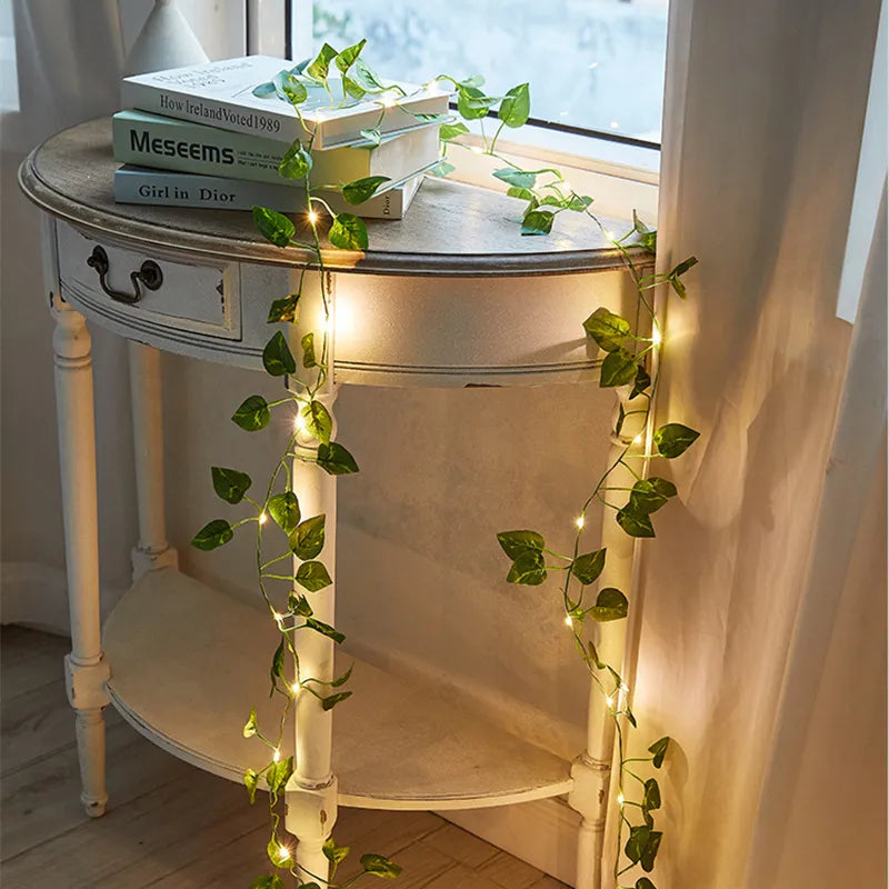 Green Leaf Fairy Lights