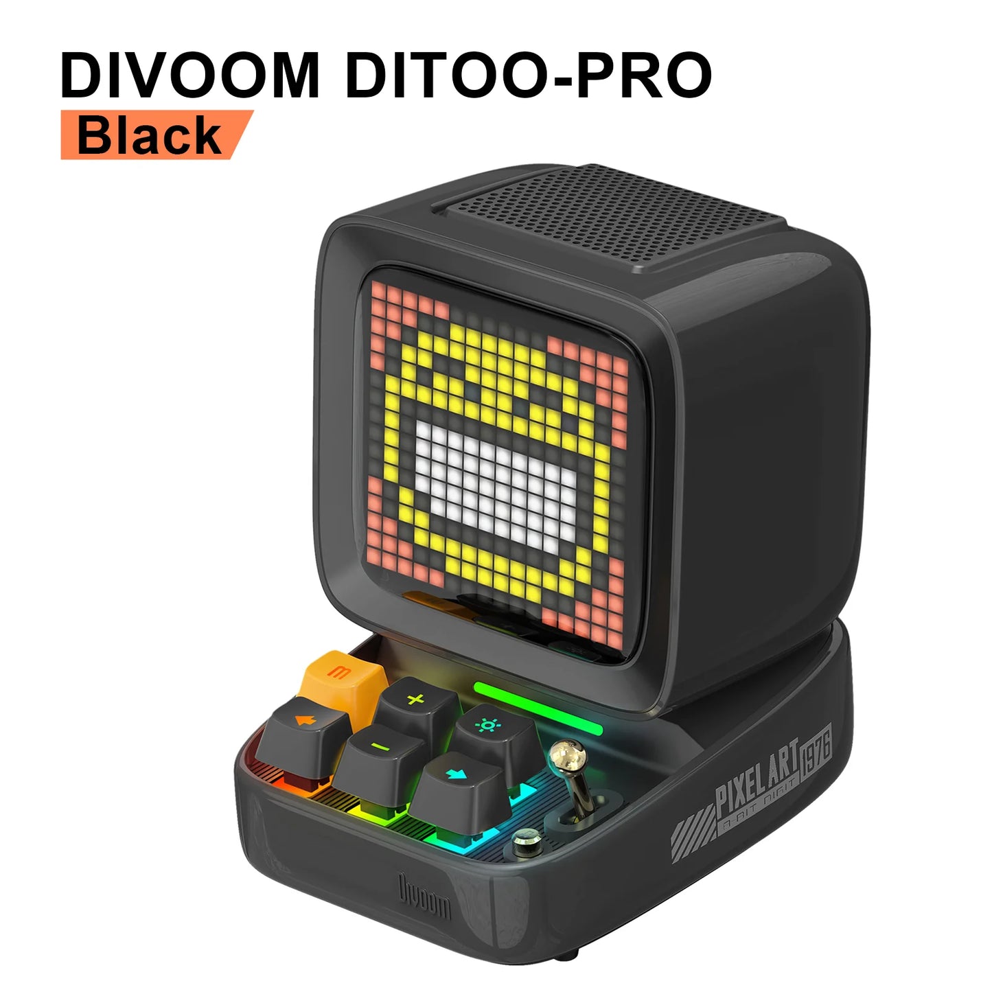 Retro Pixel Art Bluetooth Portable Speaker Alarm Clock