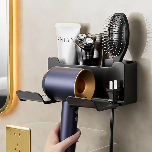 Wall-Mounted Hair Dryer Holder