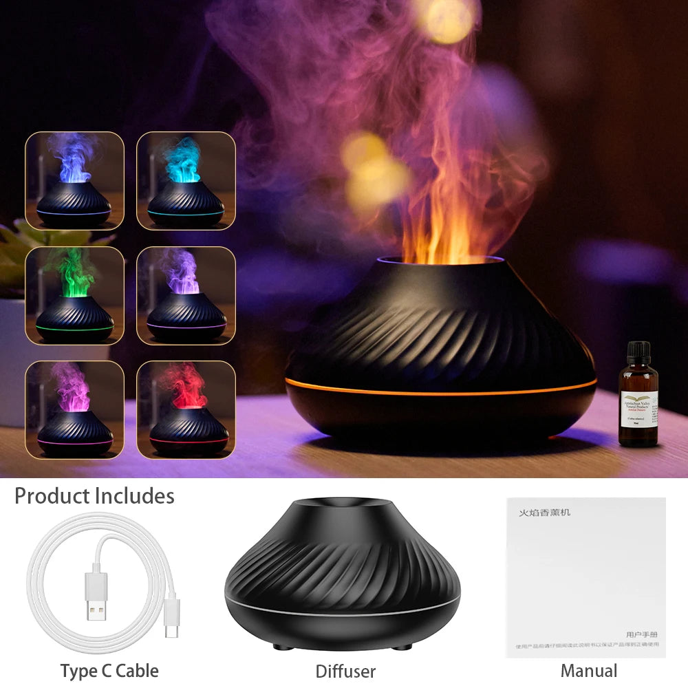 Crystal Salt Rock Fireplace Humidifier