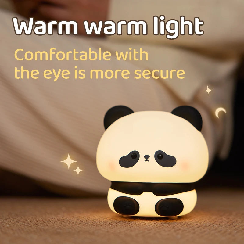 Lazy panda lamp