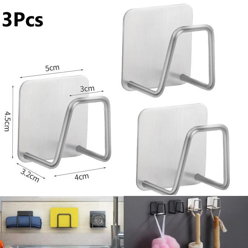 Stainless Steel Self-Adhesive Sink Organizer