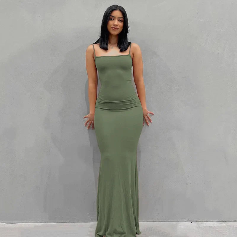 Sleeveless Backless Maxi Dress