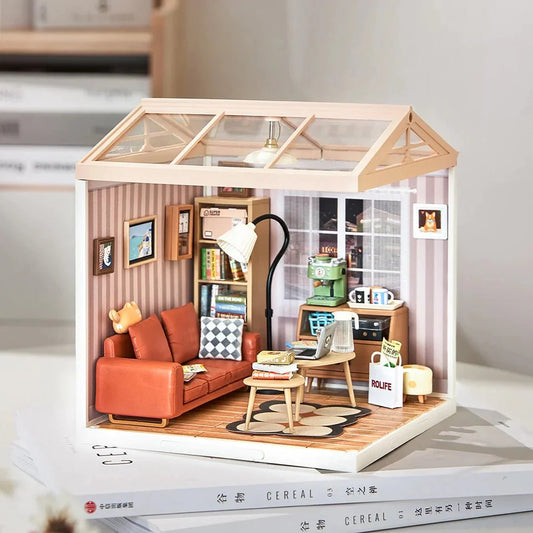 Cosy Living Lounge DIY Miniature Set